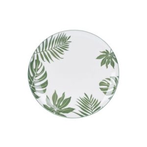 Plato de porcelana con dibujo de hojas 265 mm