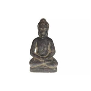 estatua de buddha terracota gris oscuro