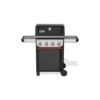 Barbacoa de gas moderna con cuatro quemadores