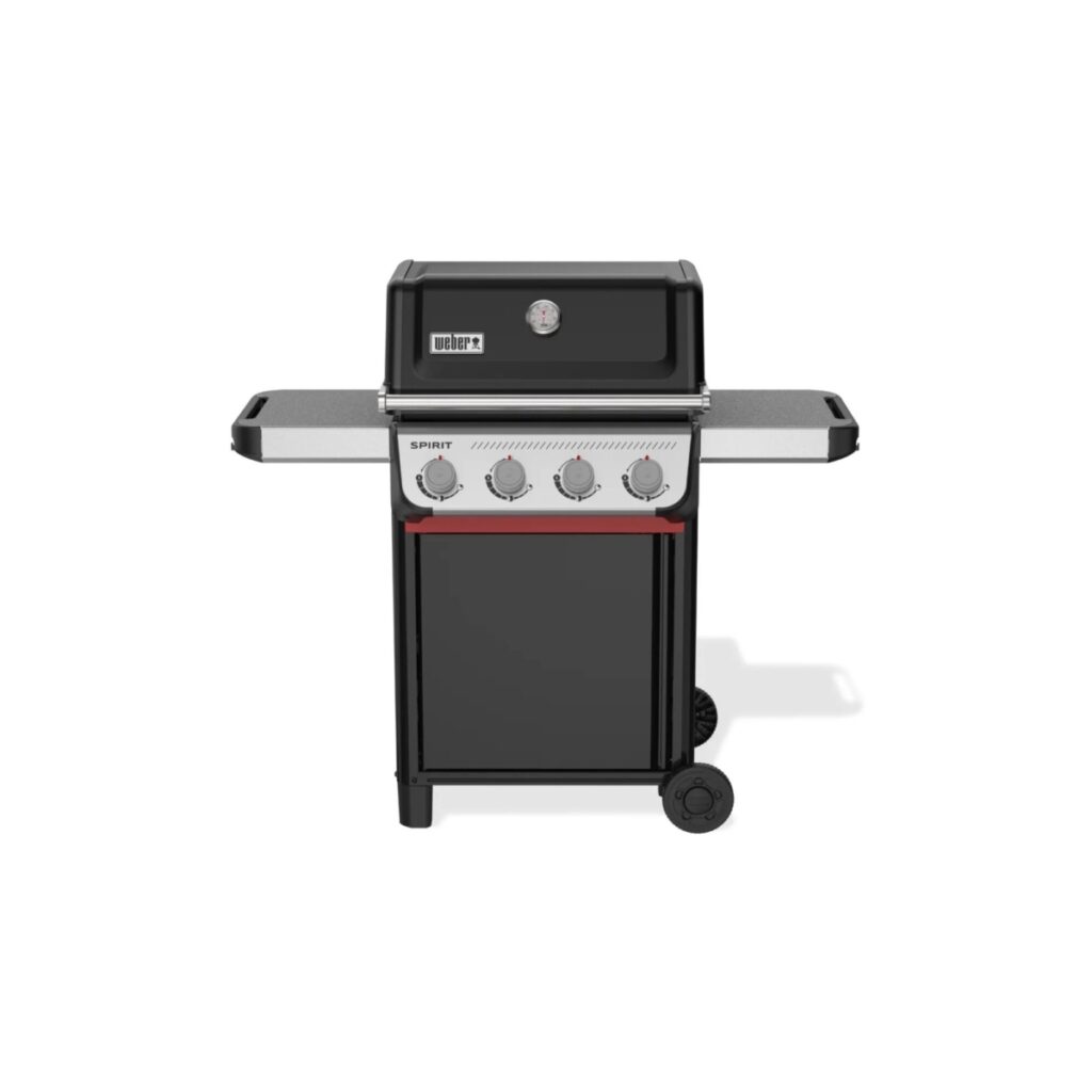Barbacoa de gas moderna con cuatro quemadores