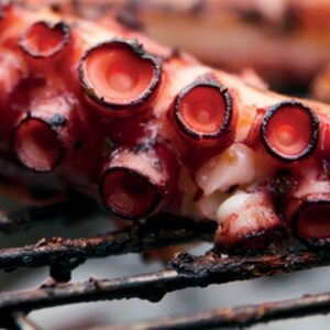 Pulpo a la parrilla cocido y listo para servir