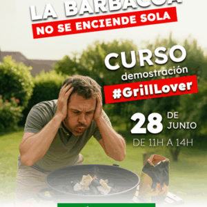 Hombre frustrado, curso de barbacoa anunciado.