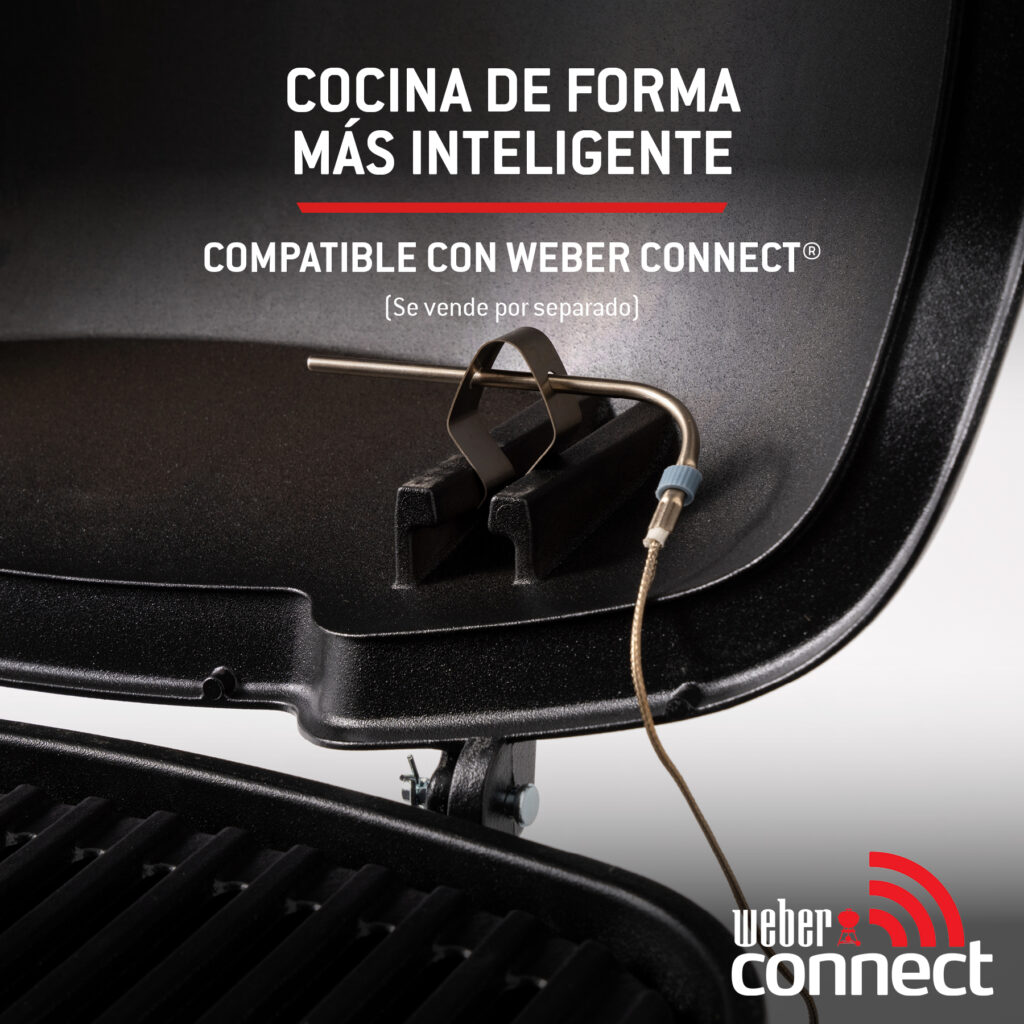 Sonda inteligente Weber Connect en barbacoa