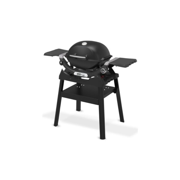 Barbacoa de gas portátil con patas negras
