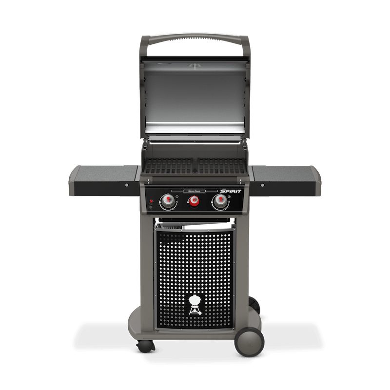 Parrilla de gas abierta, modelo de acero inoxidable.