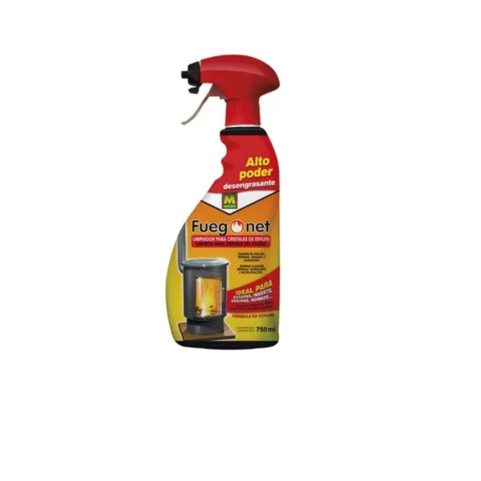 Limpiador de estufas Fuegonet 750ml, alto poder.