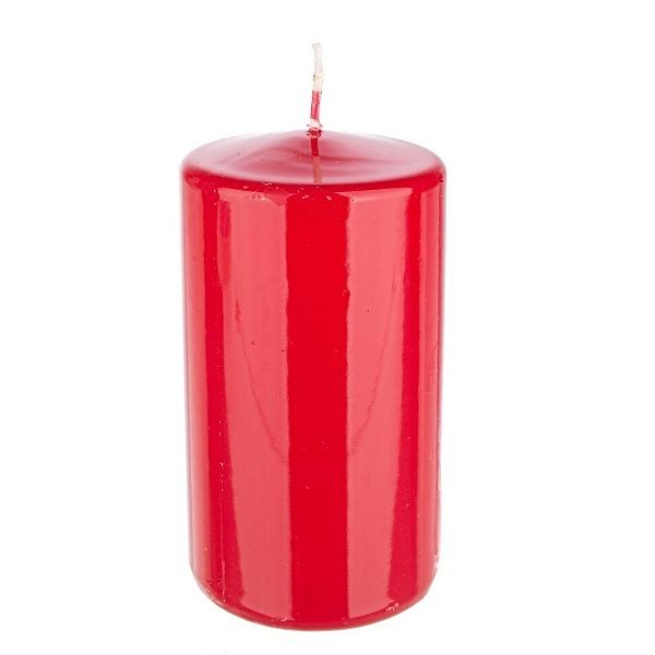 Vela roja grande decorativa