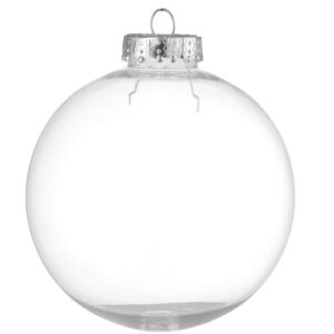 Bola de Navidad transparente sin adornos
