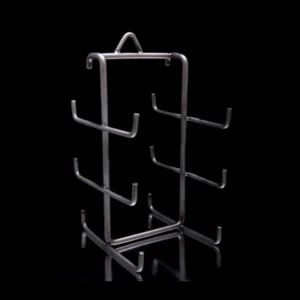 Soporte metálico para almacenamiento de botellas