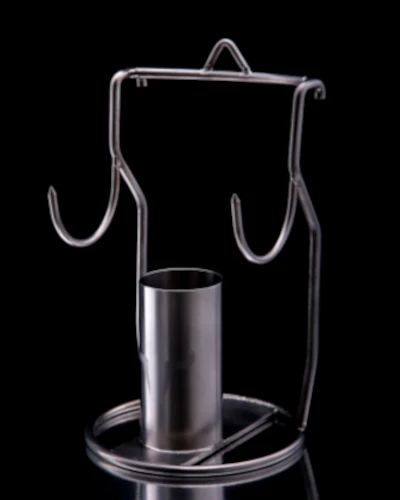 Soporte de acero inoxidable para colgar utensilios