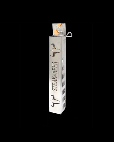 Envase con tapa para secar botas de esquí.