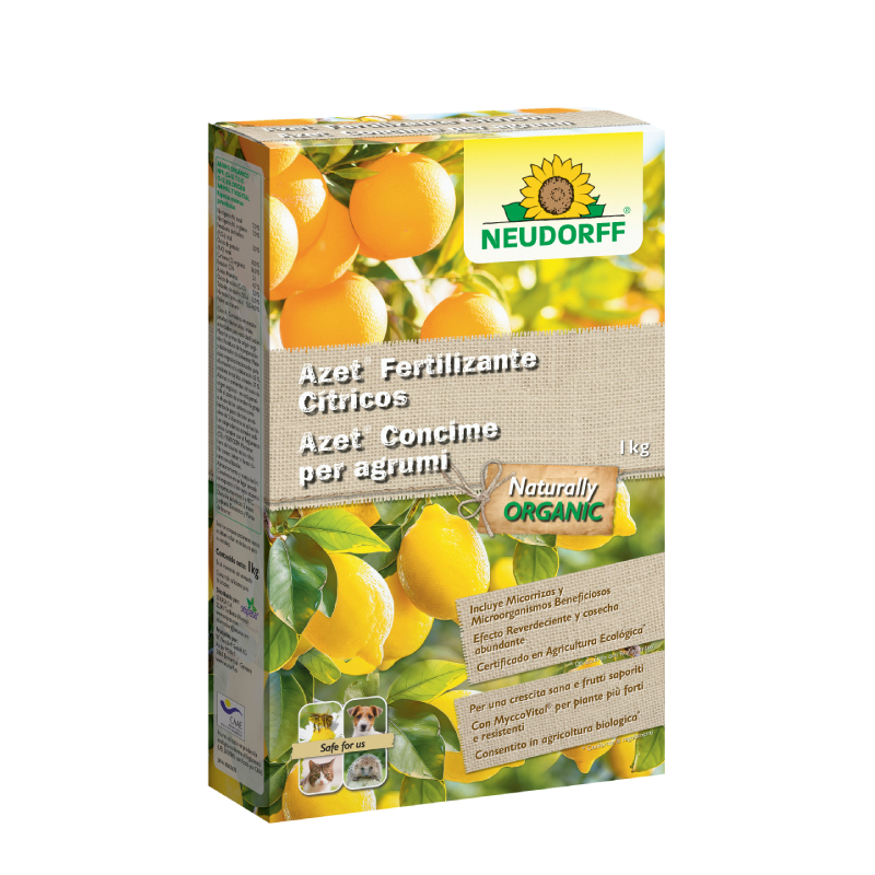 Caja de fertilizante orgánico para cítricos Neudorff