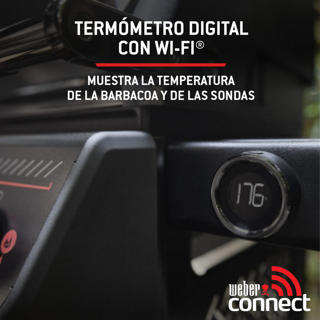Termómetro digital con Wi‑Fi para barbacoa