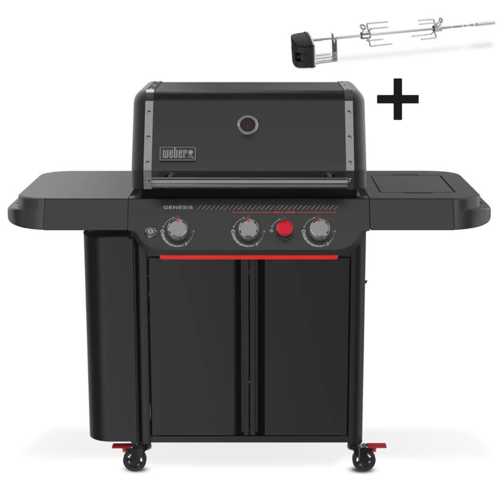Barbacoa de gas Weber Genesis con asador giratorio