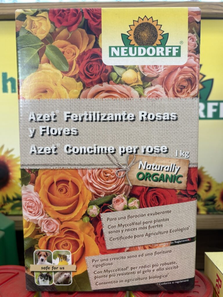 Fertilizante orgánico para rosas y flores Neudorff