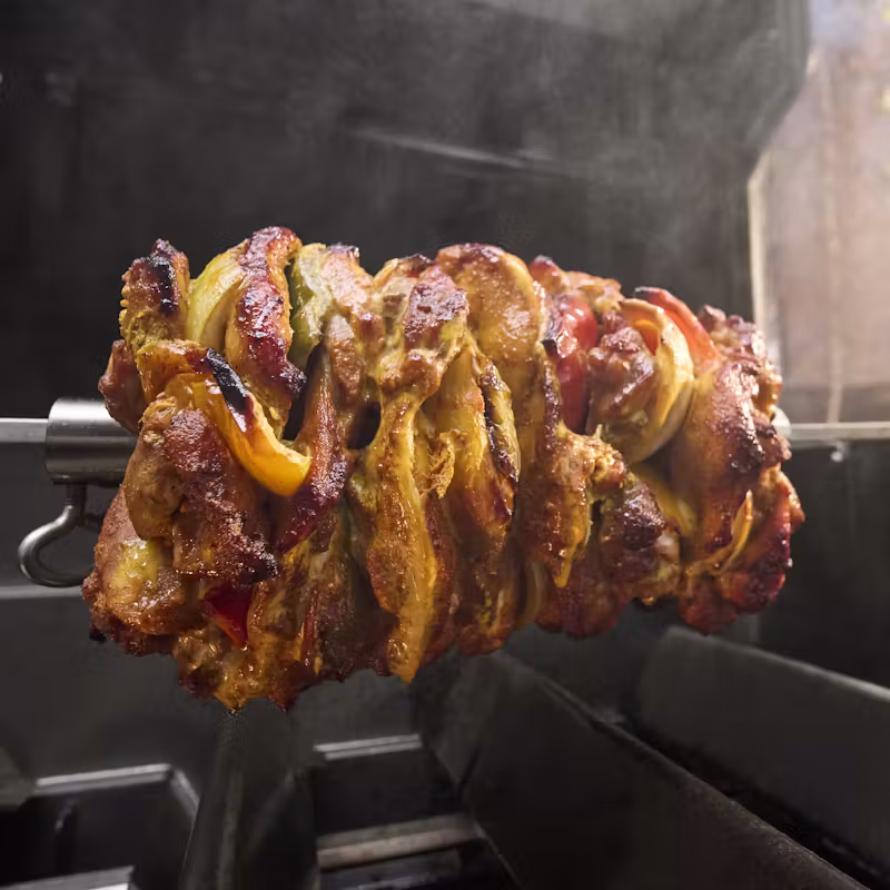 asador rotador weber genesis 4b & pellet 36in
