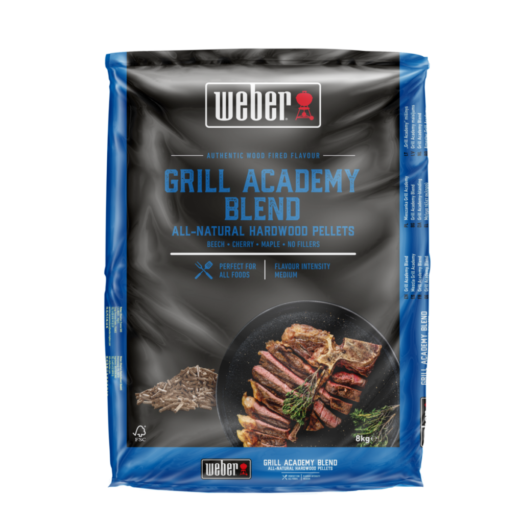 Bolsa Weber Grill Academy Blend pellets madera