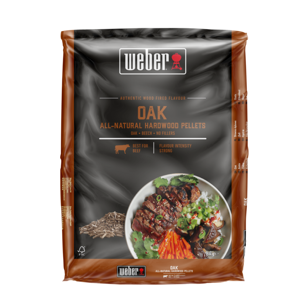 Bolsa de pellets de roble Weber 8 kg