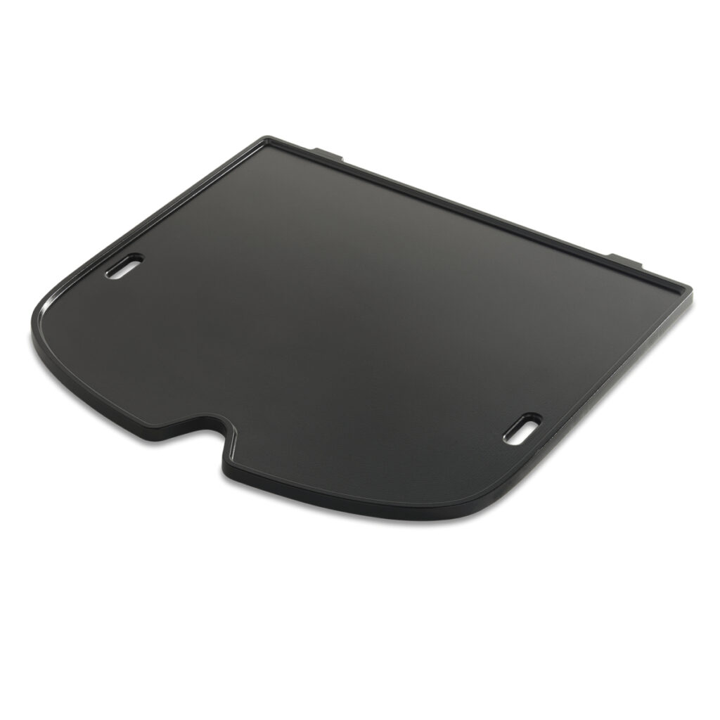 Placa base negra de plástico con ranuras