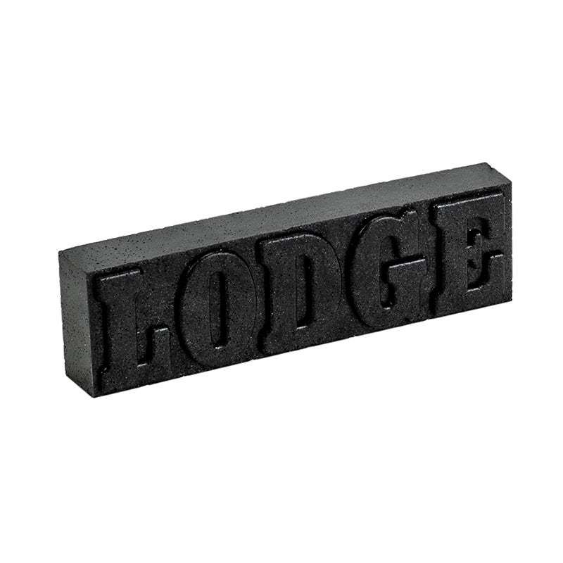Bloque negro con relieve LODGE