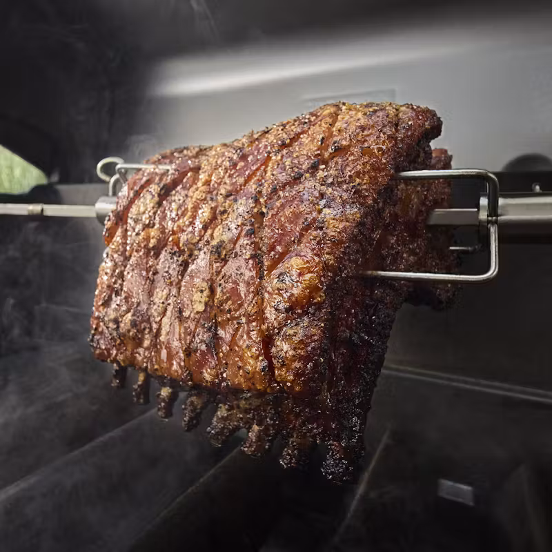 asador rotador weber genesis 4b & pellet 36in