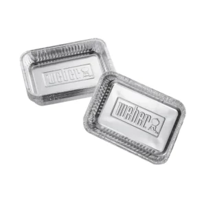 Dos bandejas rectangulares de aluminio Weber