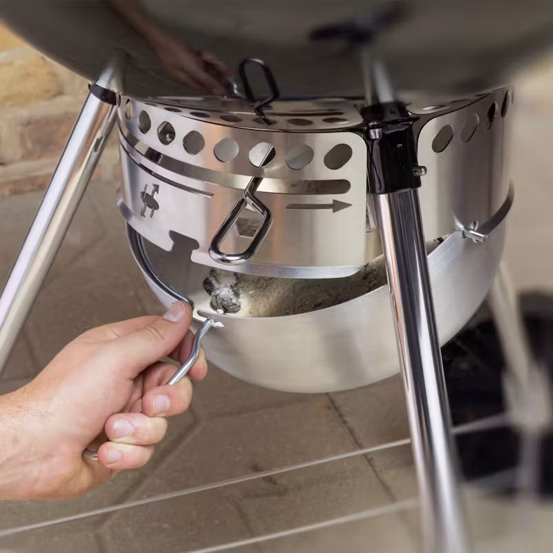 barbacoa carbón weber kettle premium 57cm with grill