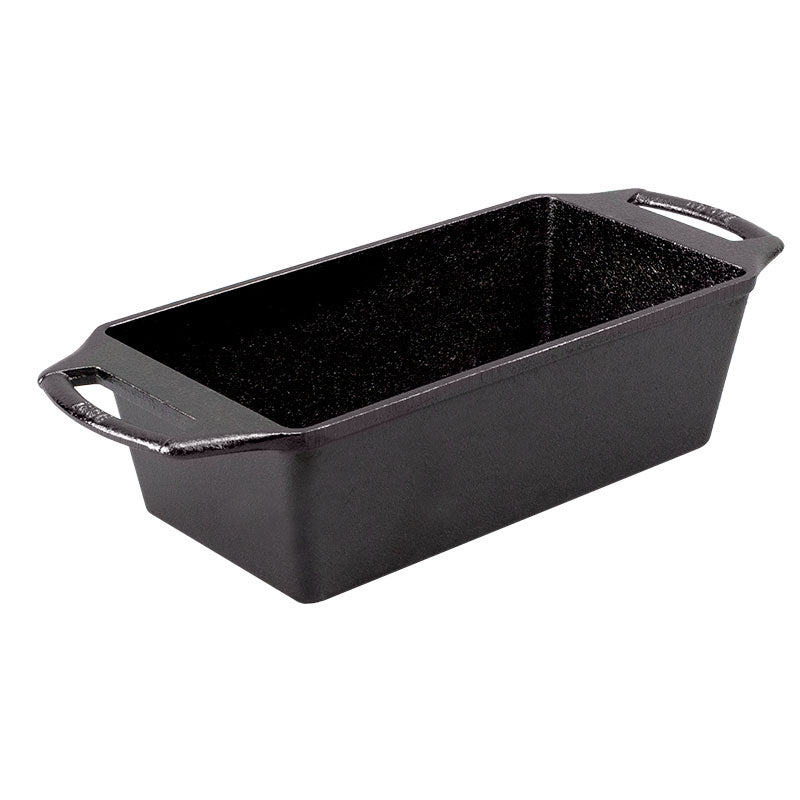 Molde rectangular negro con asas laterales
