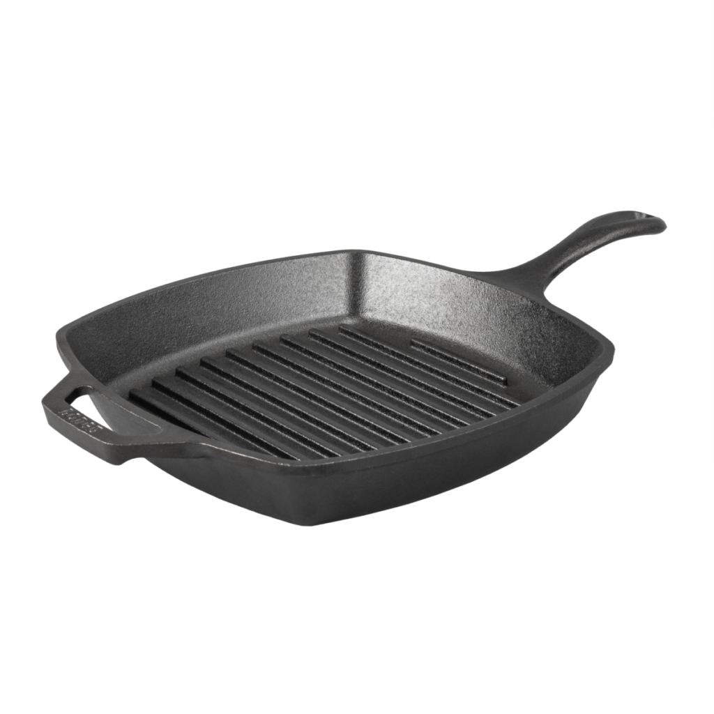 Sartén grill cuadrada de hierro fundido