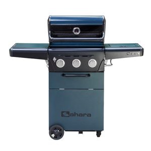 Barbacoa de gas Sahara con estantes laterales